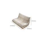 Suede bean bag chair in Pink showcasing spaciousness