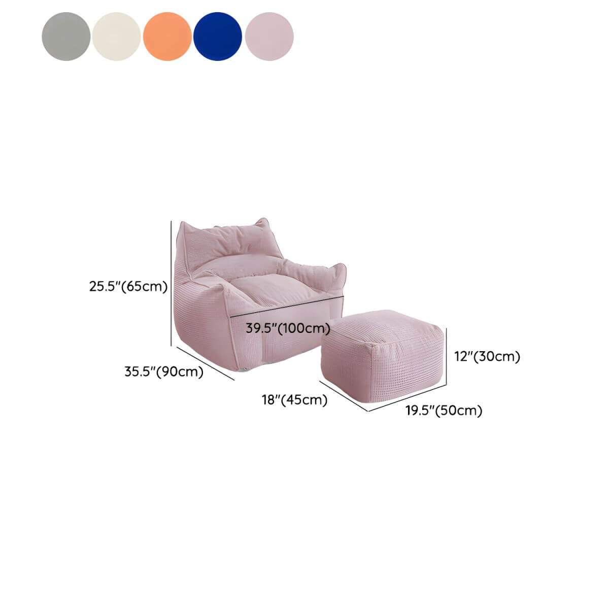 Comfortable Bean Bag Chair in Relaxing Space