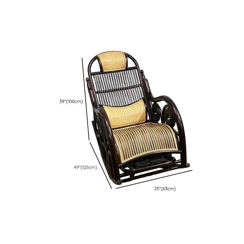 Detailed view of the rocking mechanism