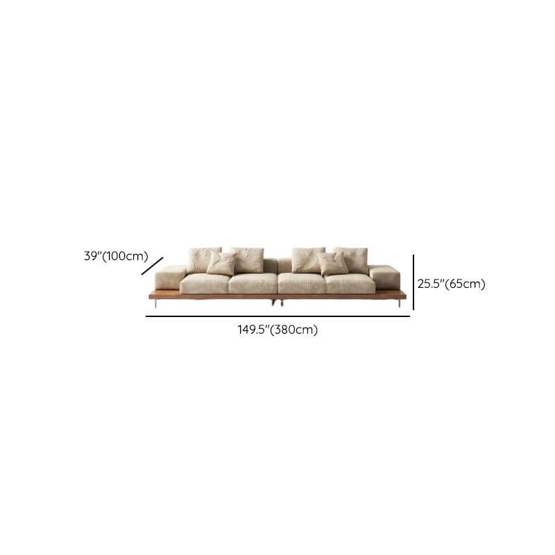 Modern design cream sofa