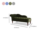 Light gray cushioned chaise bench for cozy seating