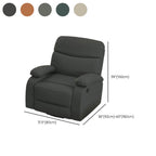 Cushioned recliner chair with swivel glider