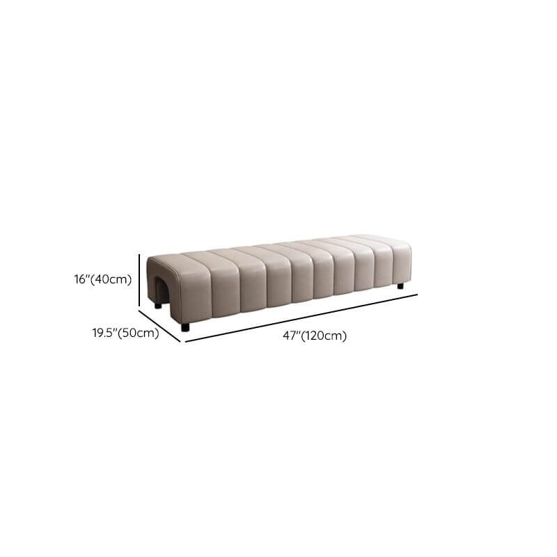 Versatile Dove Grey Bench in Various Home Interiors