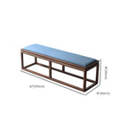 Azure Accent Bench with Cushioned Seat