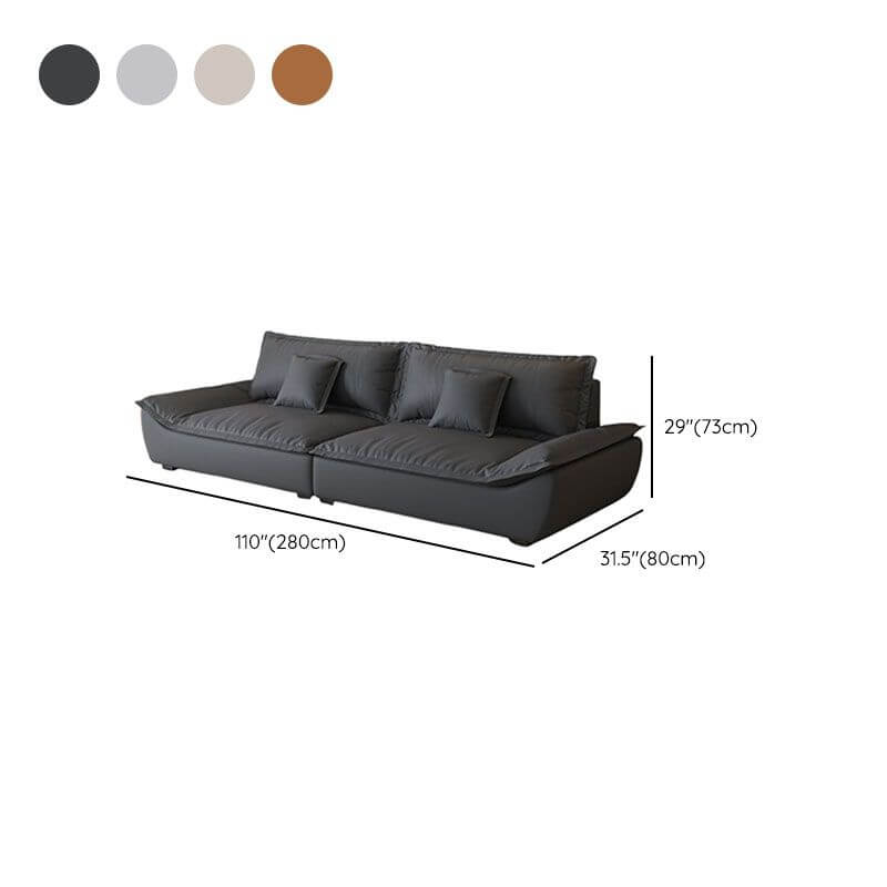 modern sofa with concealed support