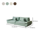 dove grey olive green coffee sofa front view