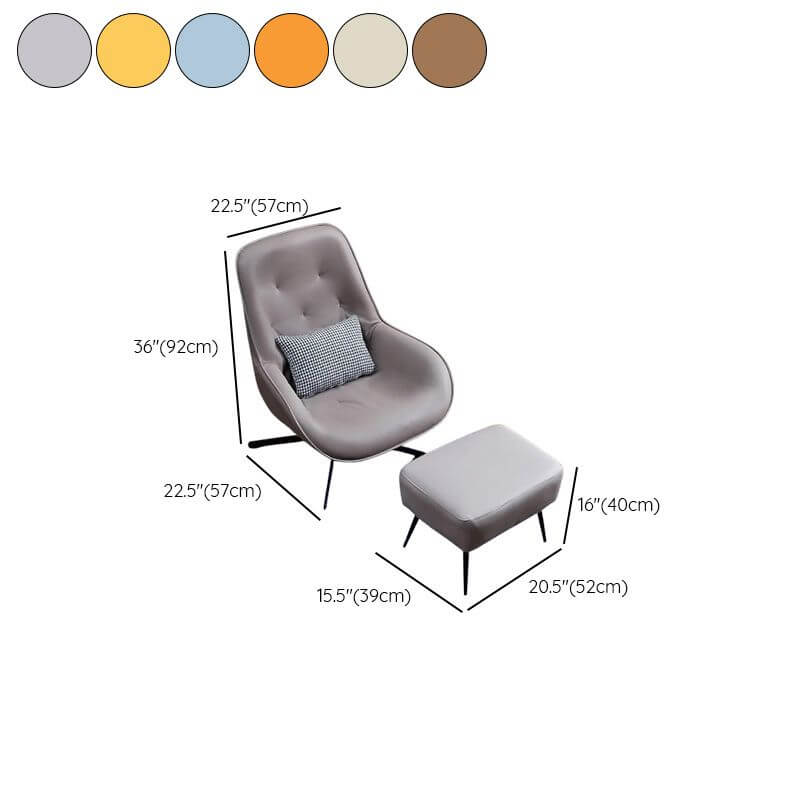 Comfortable Pillow Back on Accent Chair