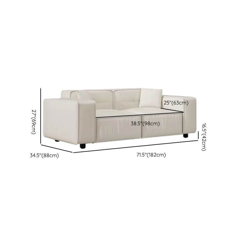 Off-White Upholstery Sofa in Modern Living Room