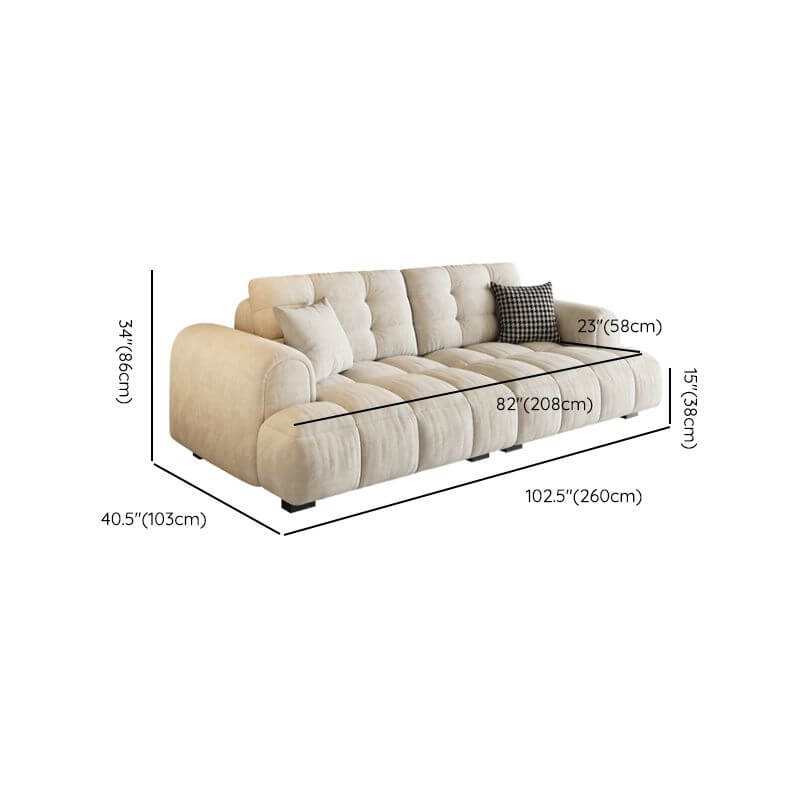 biscuit back design of stylish loveseat