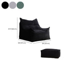 Person relaxing on eco friendly chenille bean bag