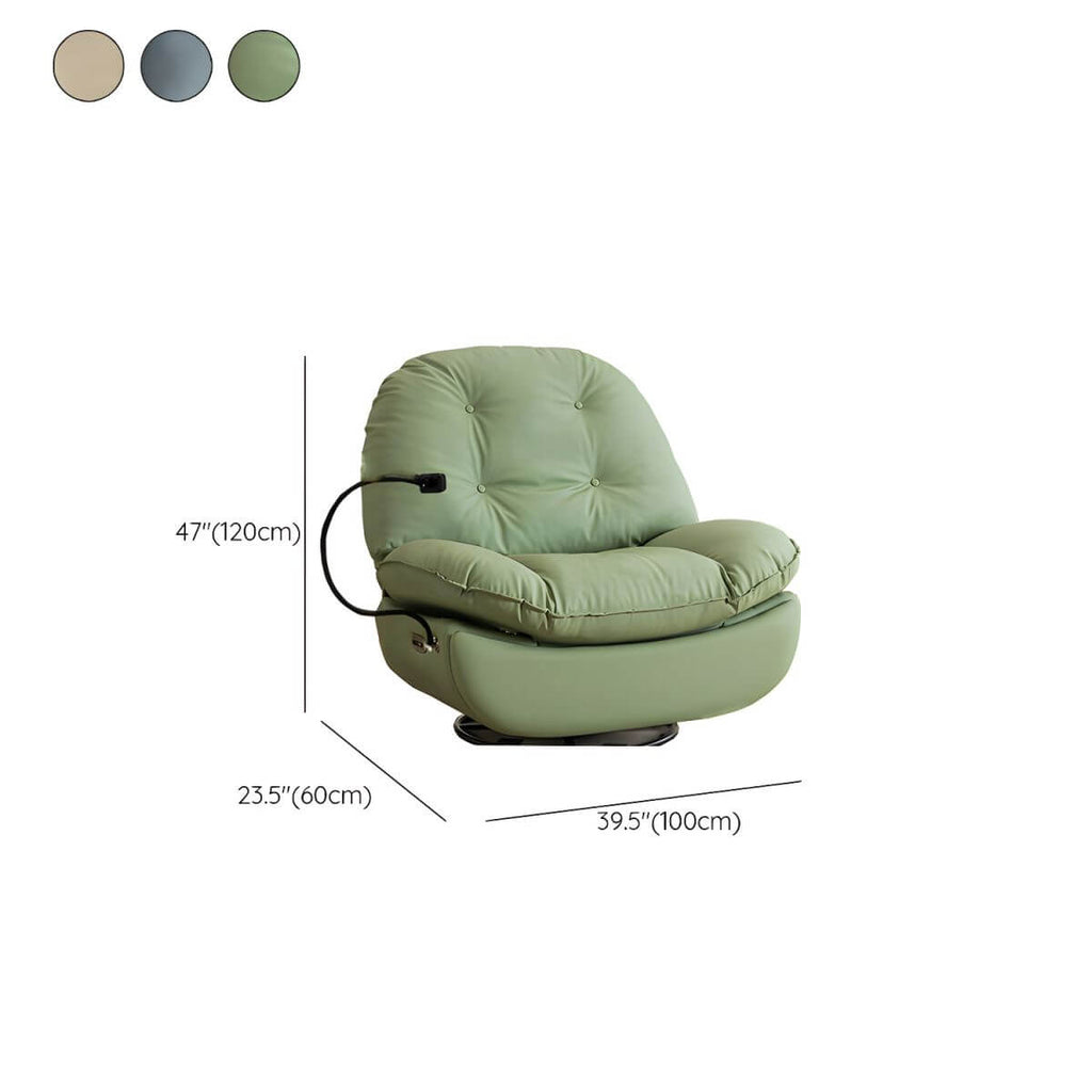 Faux leather upholstery details