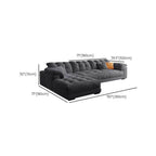 Stylish button-tufted detailing on sofa