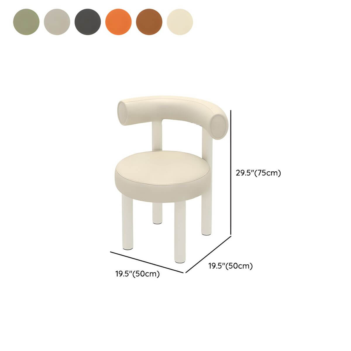 Stylish vanity stool with storage option