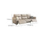 Elegant Sofa Couch with Decorative Pillows
