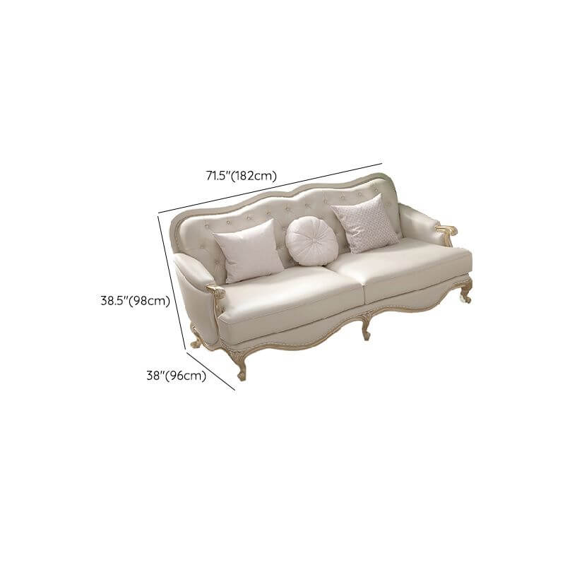 Modern Loveseat with Sloped Arms and Nailhead Decoration