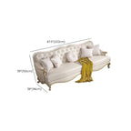 Comfortable Sofa in Off-White Fabric