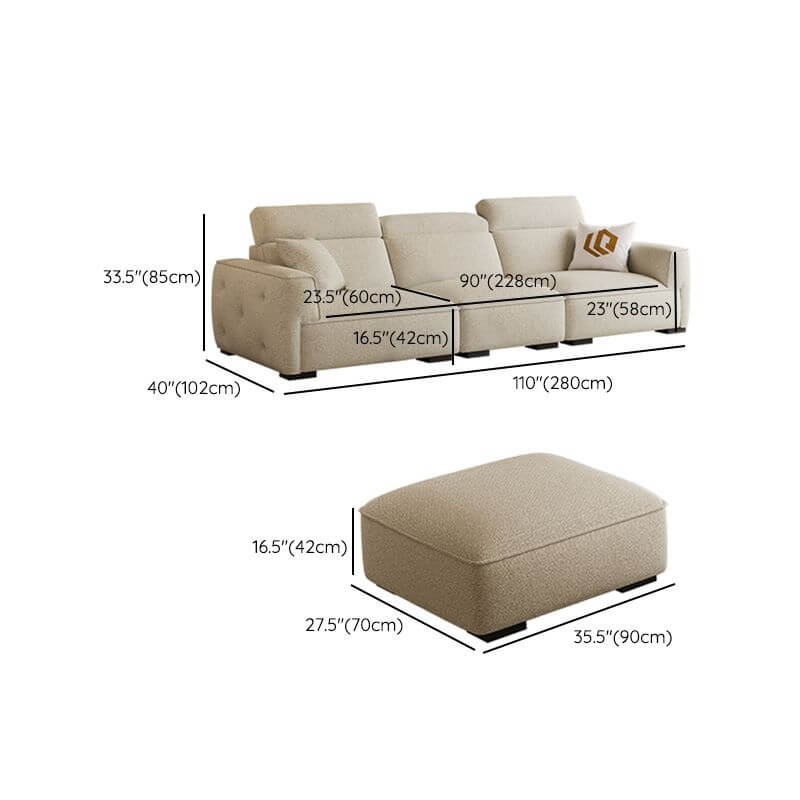 elegant sofa showcasing contemporary design