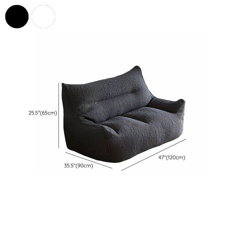 Black bean bag chair set for modern spaces