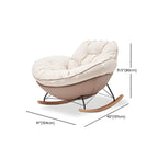tufted design rocking chair