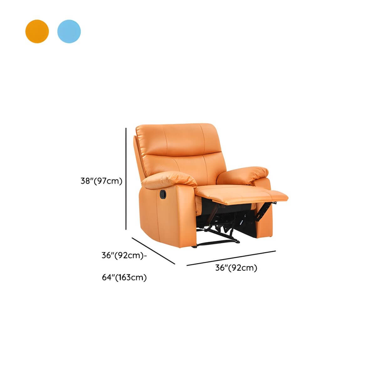 Small size recliner for apartment