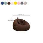 Armless children's bean seat in various colors