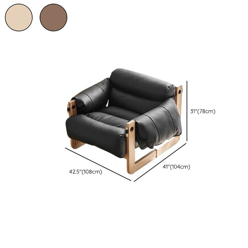 side view of ergonomic arm chair