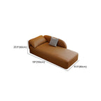 Compact left-side arm chaise chair for small spaces