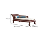 cotton blend upholstered chaise in beige