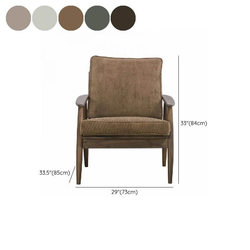 Natural wood finishes in parlor chair