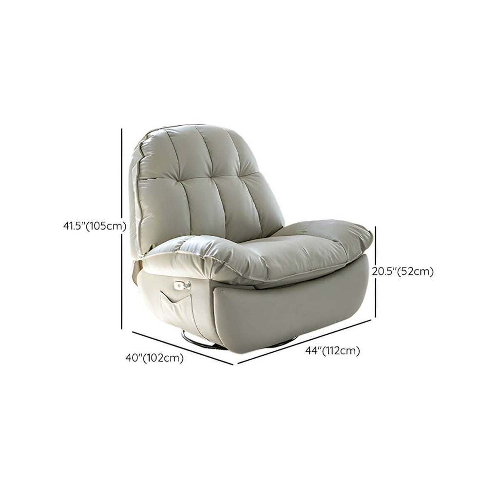 lumbar support detail of modern recliner