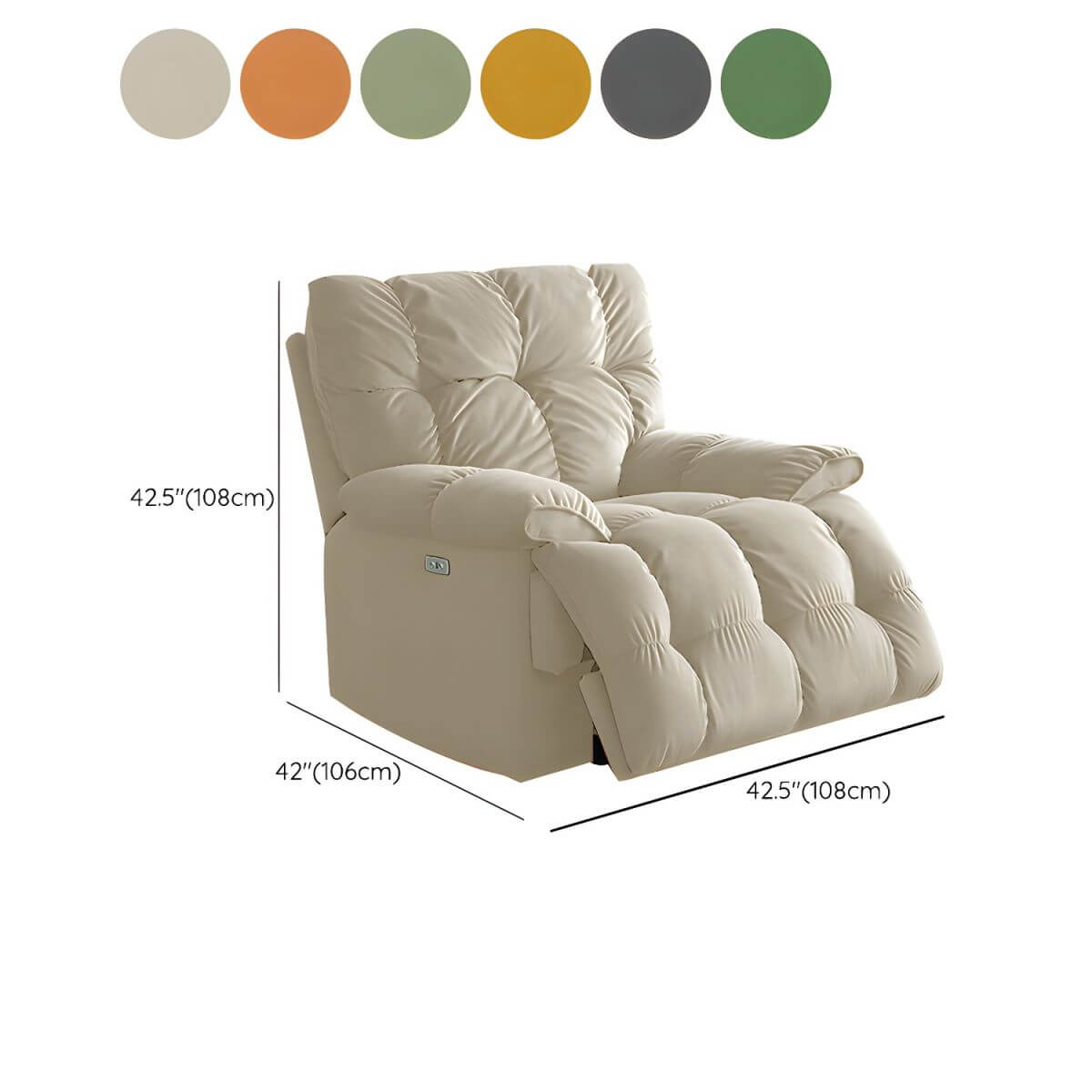 Ergonomic Power Recliner in a cozy living room setting