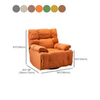 Metal frame ergonomic recliner in green color