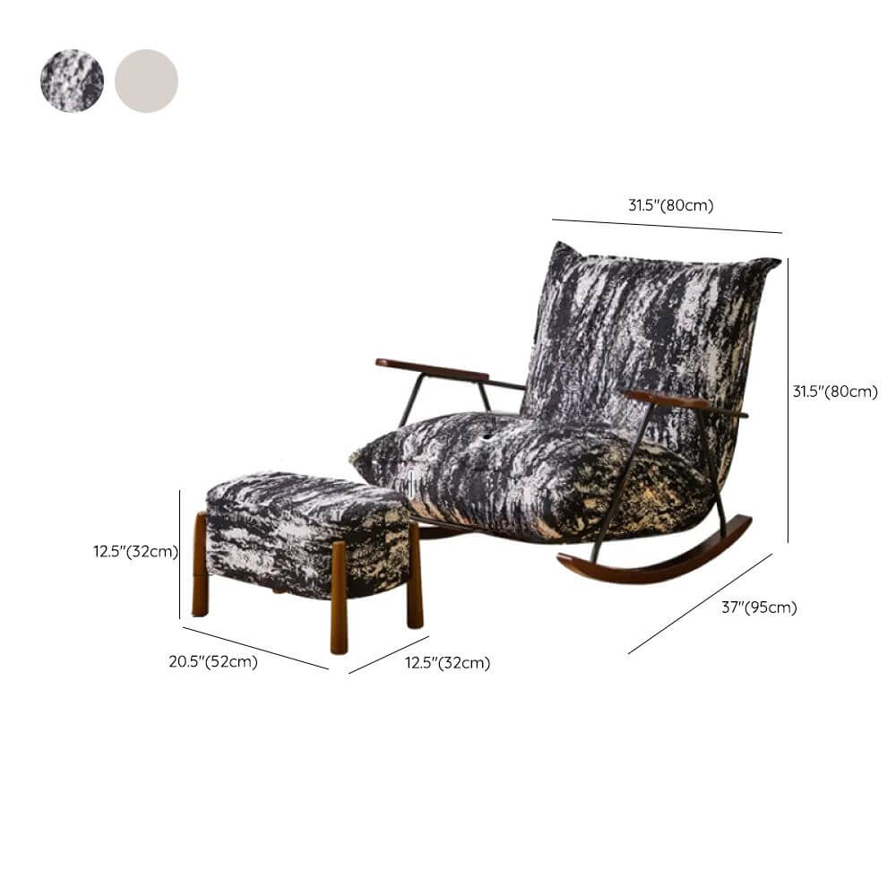 Elegant Wood Legs of Rocking Chair