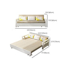 Elegant setup of modern loveseat in home