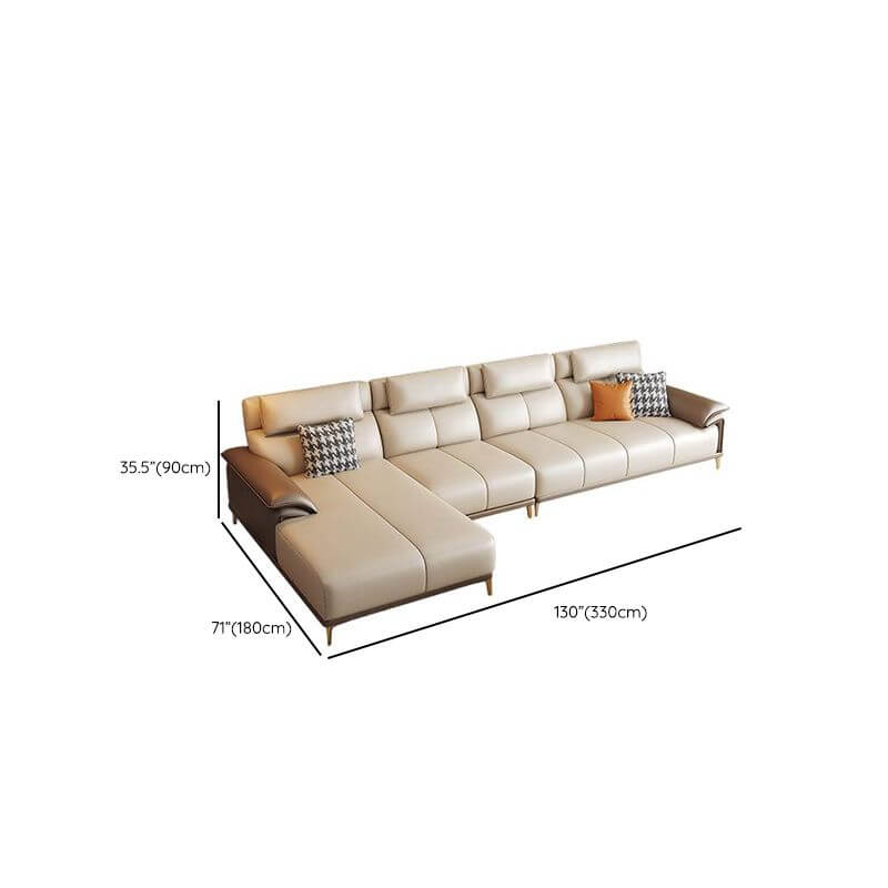 cozy white sofa with decorative pillows