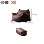 brown bean bag chair for indoor use