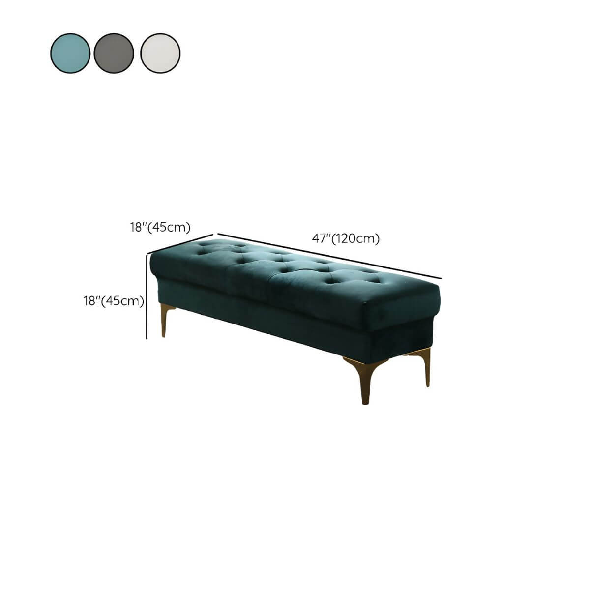 Flannel ottoman set in a contemporary interior