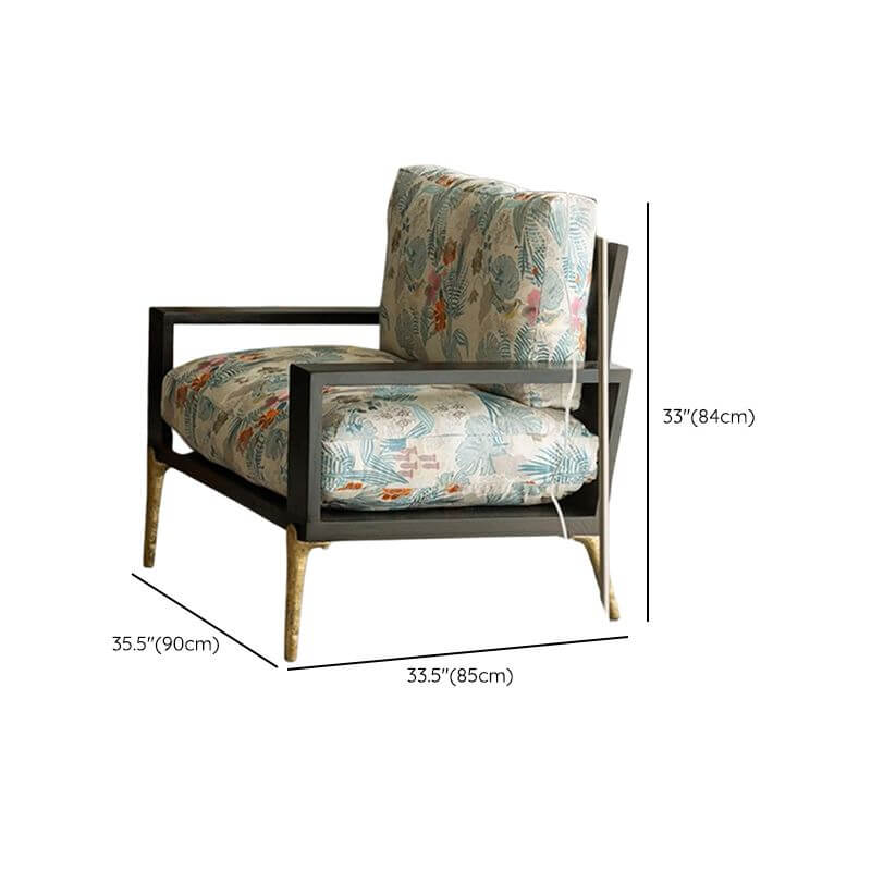 Non-reclining arm chair