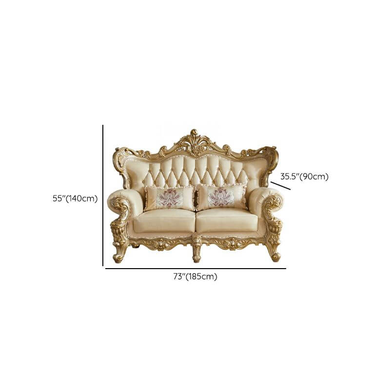 cream sofa designed for comfort
