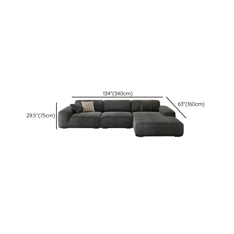 L-shape sofa recliner in modern living room