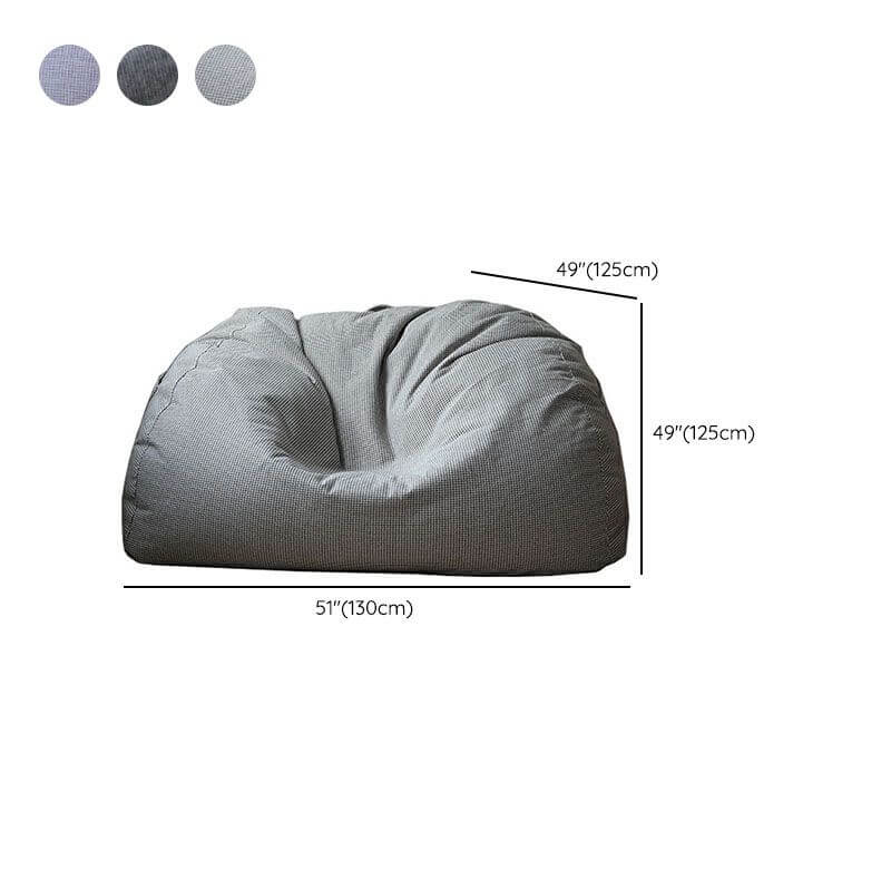 Black microfiber leather bean bag chair