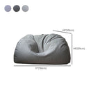 Black microfiber leather bean bag chair