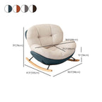 Stylish Beige/Blue Rocking Chair by the Window