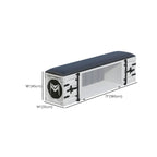 Chic industrial design ottoman for seating