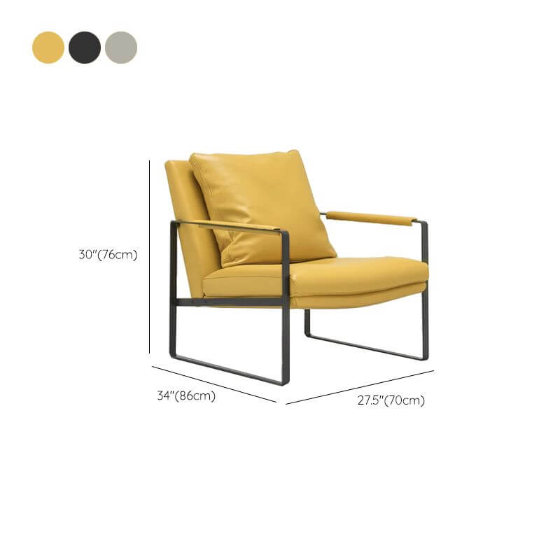 Stylish faux leather armchair