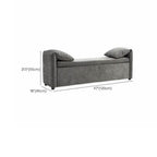 Ink Modish Long Upholstered Bench