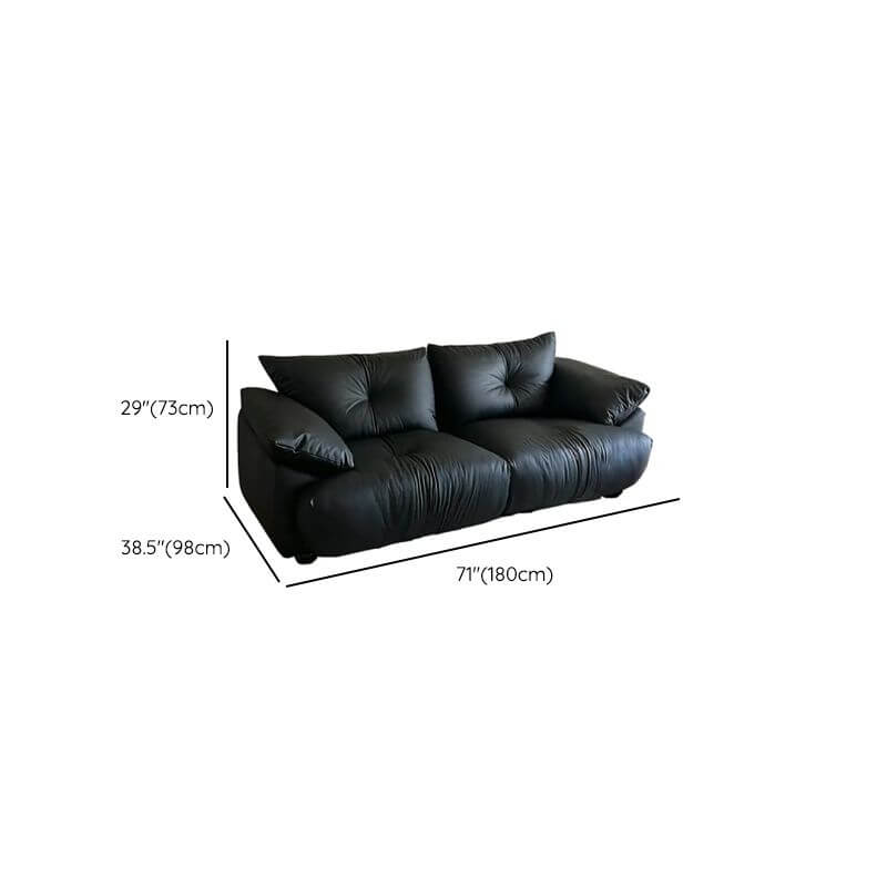 Modern sofa with concealed support