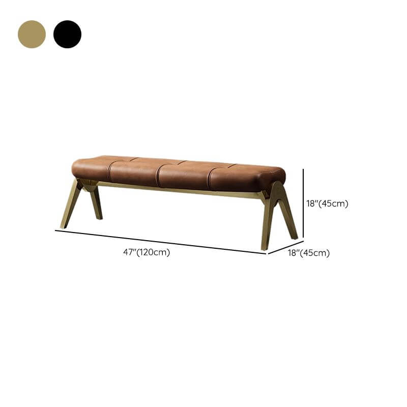 Elegant indoor bench for bedroom