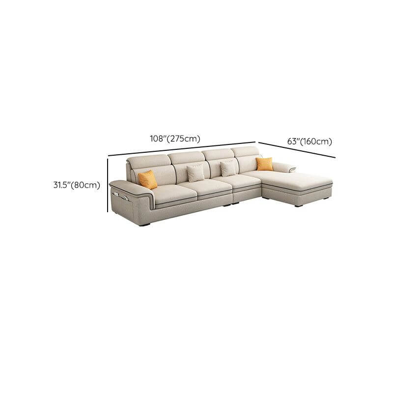 Sofa with Plush Pillows