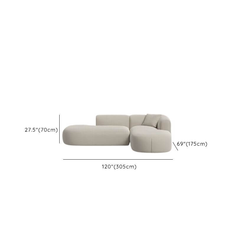 Elegant Corner Sofa with Hidden Support